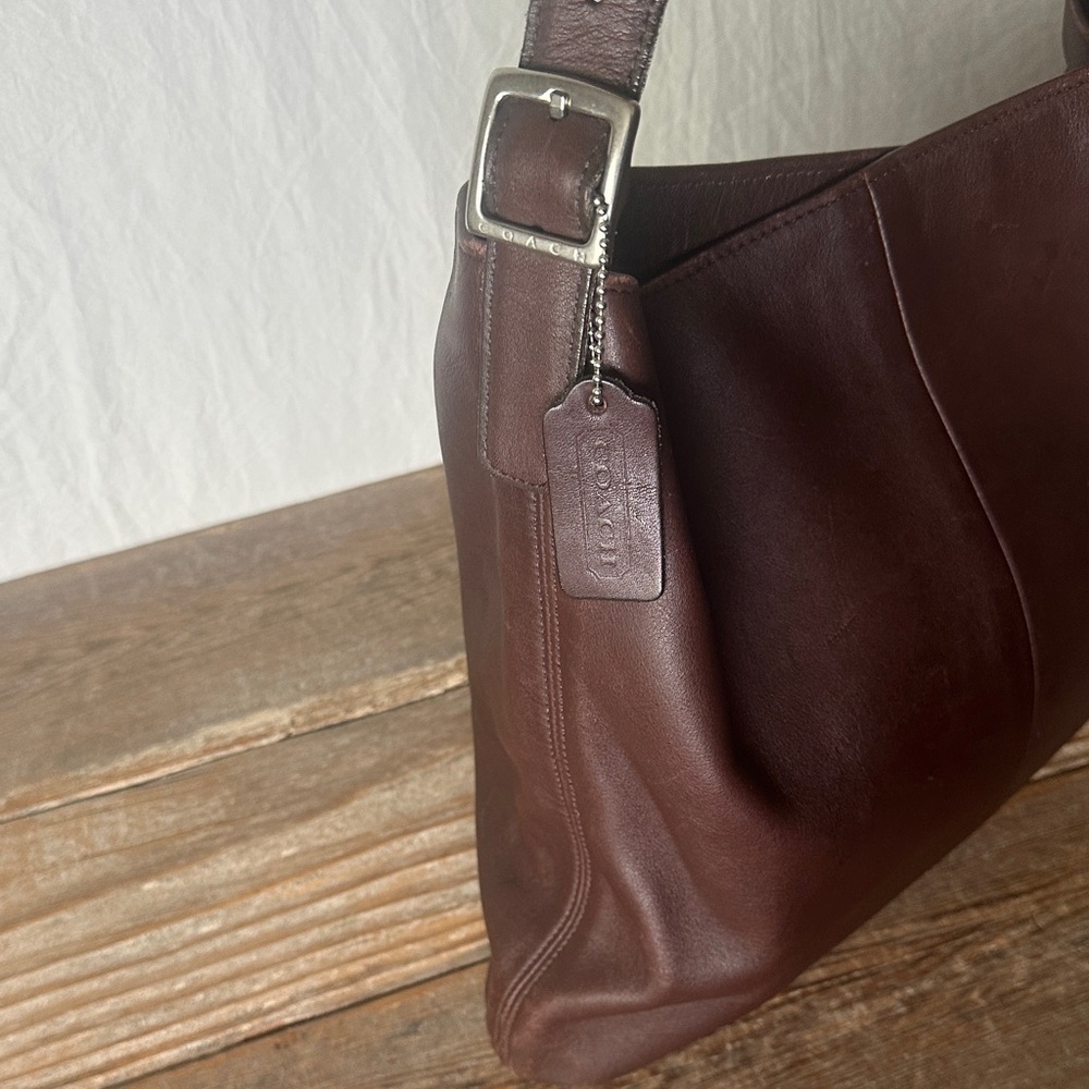 Coach Rich Brown Leather Slim Legacy Shoulder Bag - Picture 4 of 11